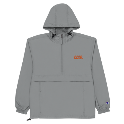 Grey & Orange Windbreaker